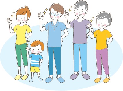 お子様からご高齢の方まで幅広く対応画像